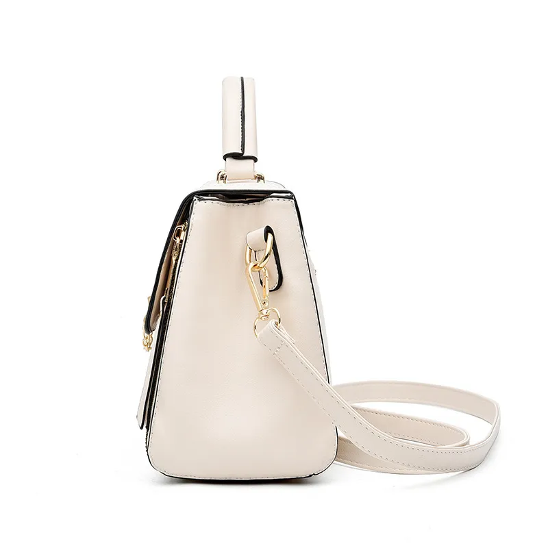 Women’s Square PU Leather Shoulder Bag With Single Shoulder Strap, Large Capacity