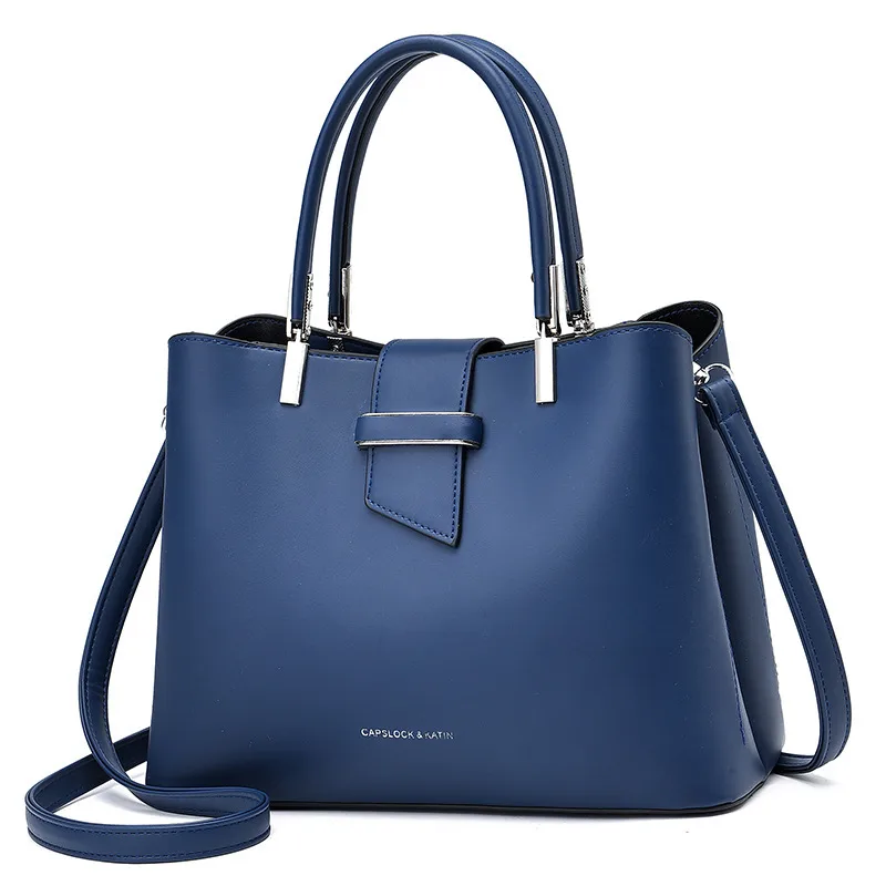 Large PU Bucket Bag With Zipper Closure In Vintage European And American Style For Women