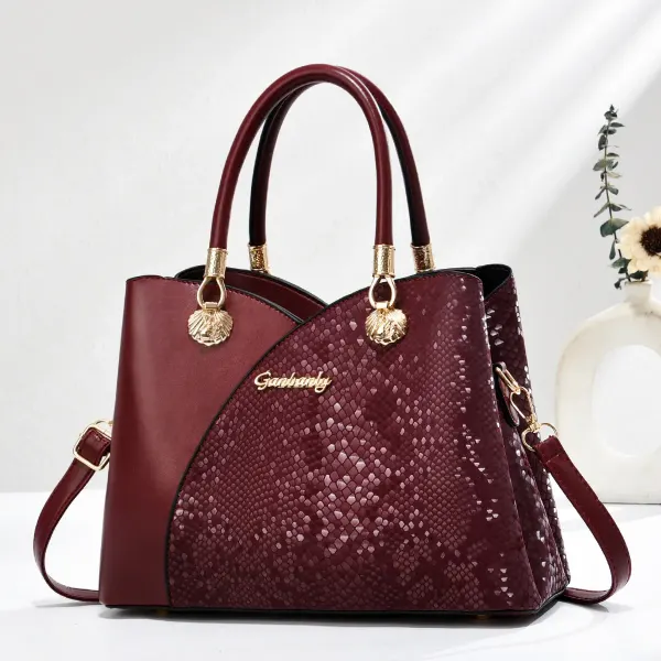 Medium Square PU Diana Bag For Women Featuring Letter Design And Zipper Closure