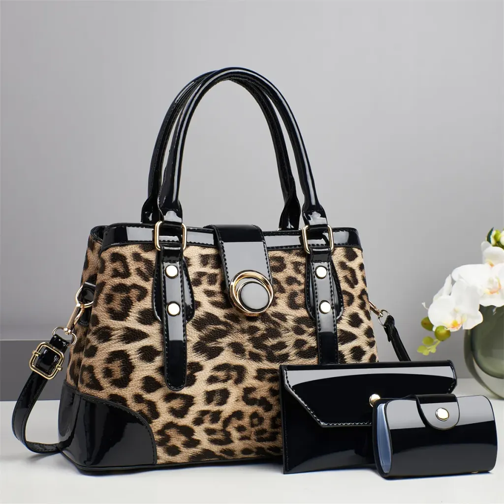 Multicolor Square PU Bag Set For Women Featuring Single Shoulder Strap
