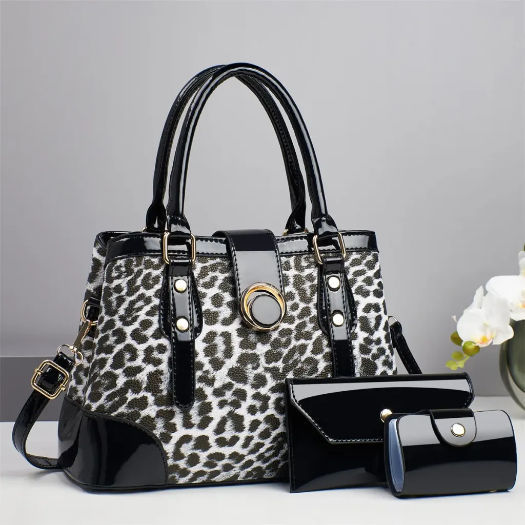 Multicolor Square PU Bag Set For Women Featuring Single Shoulder Strap